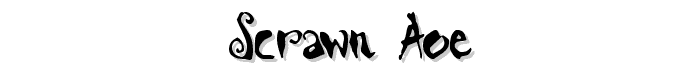 Scrawn AOE font